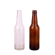 wholesale 330ml amber beer wine beverage liquor glass bottles with crown cap